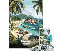 Jigsaw Puzzles 1000 Pieces for Adults Tayrona National Park, Colombia Relaxing Games Learning Educational Toys Secret Santa Gifts Family Activities (size 50x75cm)