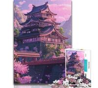 Jigsaw Puzzles 1000 Pieces for Adults Teens A Japanese Castle 1000 Pieces for Teenagers,Educational Toys & Games for Adults And Teenagers (size 38x26cm)