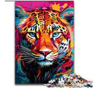 Jigsaw Puzzles 1000 Pieces for Adults Teens African Leopard,Decompressing Intellectual Educational Toy Is Ideal As Gifts for The Whole Family 38x26cm