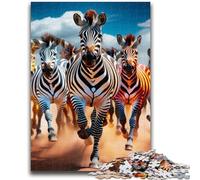 Jigsaw Puzzles 1000 Pieces for Adults Teens African Zebra Adult Jigsaw,Educational Games Home Decoration Suitable for Desktop Decoration (50x75cm)