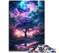 Jigsaw Puzzles 1000 Pieces for Adults Teens Amazing Neon Fantasy Nature for Age 14+ Challenging To Complete But Fun And Humorous Great Gifts And Toys 50x75cm
