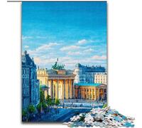 Jigsaw Puzzles 1000 Pieces for Adults Teens American Architecture,Family Entertainment Toys with Matching Poster And Trivia Sheet 50x75cm