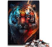 Jigsaw Puzzles 1000 Pieces for Adults Teens Angry Tiger for Age 14+ Challenging To Complete But Fun And Humorous Great Gifts And Toys 50x75cm