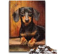 Jigsaw Puzzles 1000 Pieces for Adults Teens Animal Dachshund Adult Jigsaw,Learning Educational Toys Family Games Unique Birthday And Gifts (26x38cm)