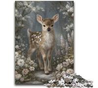 Jigsaw Puzzles 1000 Pieces for Adults Teens Animal Deer Learning Educational Toys Family Games Educational Game for Birthday, Chrismas 26x38cm