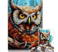 Jigsaw Puzzles 1000 Pieces for Adults Teens Animal Owl 1000 Piece Jigsaw,Educational Stress Relief Toy Gifts for Friends And Family (size 38x26cm)