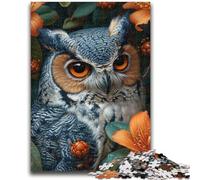 Jigsaw Puzzles 1000 Pieces for Adults Teens Animal Owl 1000 Piece Puzzle,Staycation Kill Time with Fully Interlocking Randomly Shaped Pieces (26x38cm)