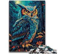 Jigsaw Puzzles 1000 Pieces for Adults Teens Animal Owl Art Adult Puzzles,Stress Reliever Difficult Challenge Unique Home Decor And Gifts (26x38cm)