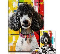 Jigsaw Puzzles 1000 Pieces for Adults Teens Animal Poodle Puzzles for Adults,Stress Reliever Difficult Challenge Home Decoration Toys (size 38x26cm)