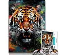 Jigsaw Puzzles 1000 Pieces for Adults Teens Animal Tigers 1000 Piece Jigsaw,Educational Stress Relief Toy Gifts for Friends And Family (size 75x50cm)