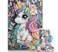 Jigsaw Puzzles 1000 Pieces for Adults Teens Animal Unicorn Teenager Puzzles,Learning Educational Toys Family Games Unique Birthday And Gifts 26x38cm