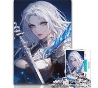 Jigsaw Puzzles 1000 Pieces for Adults Teens Anime Angel,Educational Family Game with Fully Interlocking Randomly Shaped Pieces (75x50cm)