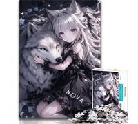 Jigsaw Puzzles 1000 Pieces for Adults Teens Anime Demon Girl,Challenging Game And Family Play Educational Game for Birthday,Chrismas (75x50cm)