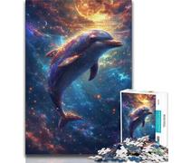 Jigsaw Puzzles 1000 Pieces for Adults Teens Anime Dolphins Teenager Puzzles,Learning Educational Toys Family Games Unique Birthday And Gifts 75x50cm