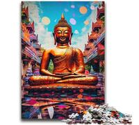 Jigsaw Puzzles 1000 Pieces for Adults Teens Art Buddha Adult Puzzles,Challenging Game for Is Ideal As A Gift for The Whole Family (26x38cm)