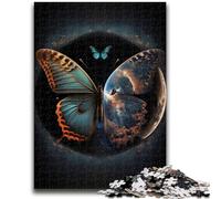 Jigsaw Puzzles 1000 Pieces for Adults Teens Art Dream Butterfly 1000 Pieces for Adults,Stress Reliever Difficult Challenge Secret Santa Gifts (38x26cm)