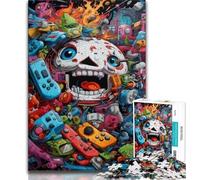Jigsaw Puzzles 1000 Pieces for Adults Teens Art Gamepad Jigsaw,Interesting Stress Reduction Parent-child Interaction (size 75x50cm)
