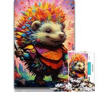 Jigsaw Puzzles 1000 Pieces for Adults Teens Art Hedgehog 1000 Piece Jigsaw,Educational Stress Relief Toy Gifts for Friends And Family (size 38x26cm)