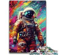 Jigsaw Puzzles 1000 Pieces for Adults Teens Artistic Astronauts 1000 Pieces for Teenagers,Educational Games Home Decoration Suitable for Desktop Decoration (38x26cm)