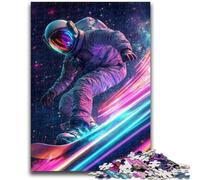Jigsaw Puzzles 1000 Pieces for Adults Teens Astronaut Surfing Toys Educational Games Stress Relieving Artists Collection, Fine Art 26x38cm