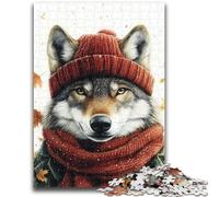 Jigsaw Puzzles 1000 Pieces for Adults Teens Autumn Wolf Adult Puzzles,Stress Reliever Difficult Challenge Unique Home Decor And Gifts (50x75cm)