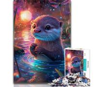 Jigsaw Puzzles 1000 Pieces for Adults Teens Baby Otter 1000 Pieces for Teenagers,Educational Toys & Games for Adults And Teenagers (size 38x26cm)