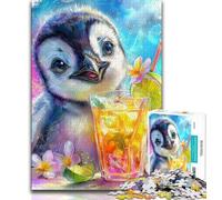Jigsaw Puzzles 1000 Pieces for Adults Teens Baby Penguin,Challenging Game And Family Play Educational Game for Birthday,Chrismas (75x50cm)