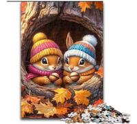 Jigsaw Puzzles 1000 Pieces for Adults Teens Baby Squirrel, Toys Educational Games Stress Relieving Unique Home Decor And Gifts 50x75cm