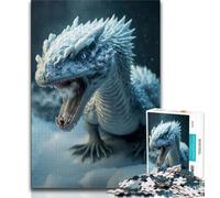 Jigsaw Puzzles 1000 Pieces for Adults Teens Baby White Dragon Jigsaw,Interesting Stress Reduction Parent-child Interaction (size 75x50cm)