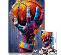Jigsaw Puzzles 1000 Pieces for Adults Teens Basketball Sports Adult Puzzles,Challenging Game for Is Ideal As A Gift for The Whole Family 75x50cm