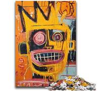 Jigsaw Puzzles 1000 Pieces for Adults Teens Basquiat-style Robot 1000 Piece Puzzle,Staycation Kill Time with Fully Interlocking Randomly Shaped Pieces (50x75cm)