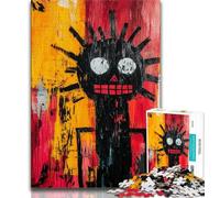 Jigsaw Puzzles 1000 Pieces for Adults Teens Basquiat-style Robot Puzzles,Birthday Present, Gifts, Wall Art for Age 14 Years Up 75x50cm
