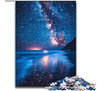 Jigsaw Puzzles 1000 Pieces for Adults Teens Beach Night Scene, Decompressing Intellectual Educational Toy Birthday Gift (Size 50x75cm)