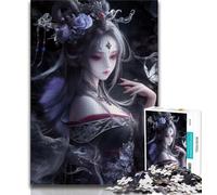 Jigsaw Puzzles 1000 Pieces for Adults Teens Beautiful Anime Girl Adult Jigsaw,Educational Games Home Decoration Suitable for Desktop Decoration 38x26cm