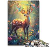 Jigsaw Puzzles 1000 Pieces for Adults Teens Beautiful Deer 1000 Pieces for Adults,Educational Games Home Decoration Birthday Present, Gifts, Wall Art (50x75cm)