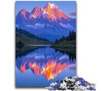 Jigsaw Puzzles 1000 Pieces for Adults Teens Beautiful Mountains And Lakes Brain Intelligence Challenge Addictive Toys Funny Gift for Ages 14+ 38x26cm