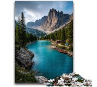 Jigsaw Puzzles 1000 Pieces for Adults Teens Beautiful Mountains And Lakes Brain Intelligence Challenge Addictive Toys Funny Gift for Ages 14+ 50x75cm