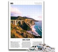 Jigsaw Puzzles 1000 Pieces for Adults Teens Big Sur 1000 Pieces for Adults,is Ideal As Gifts for The Whole Family Suitable for And 14 (26x38cm)