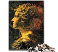 Jigsaw Puzzles 1000 Pieces for Adults Teens Bitcoin Girl Teenager Puzzles,Family Educational Games Home Decoration Gift (75x50cm)