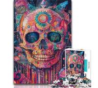 Jigsaw Puzzles 1000 Pieces for Adults Teens Bitcoin Skeleton Puzzles,Birthday Present, Gifts, Wall Art for Age 14 Years Up 38x26cm