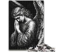 Jigsaw Puzzles 1000 Pieces for Adults Teens Black And White Angel Educational Games Home Decoration Birthday Present, Gifts for Age 14+ 26x38cm