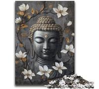 Jigsaw Puzzles 1000 Pieces for Adults Teens Black And White Buddha 1000 Piece Jigsaw,is Ideal As Gifts for The Whole Family Suitable for And 14 (75x50cm)