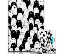Jigsaw Puzzles 1000 Pieces for Adults Teens Black And White Undead Adult Jigsaw,Educational Games Home Decoration Suitable for Desktop Decoration 38x26cm