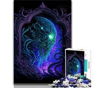 Jigsaw Puzzles 1000 Pieces for Adults Teens Black Monster 1000 Piece Jigsaw,Educational Stress Relief Toy Gifts for Friends And Family (size 75x50cm)