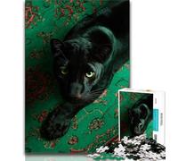 Jigsaw Puzzles 1000 Pieces for Adults Teens Black Panther Jigsaw,Interesting Stress Reduction Parent-child Interaction (size 75x50cm)