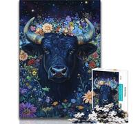 Jigsaw Puzzles 1000 Pieces for Adults Teens Black Yak,Toys Educational Games Stress Relieving Unique Home Decor And Gifts 38x26cm