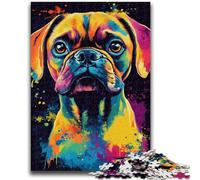 Jigsaw Puzzles 1000 Pieces for Adults Teens Boxer Dog 1000 Pieces for Adults,Stress Reliever Difficult Challenge Secret Santa Gifts (38x26cm)