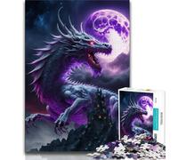 Jigsaw Puzzles 1000 Pieces for Adults Teens Brave Dragon Adult Puzzles,Challenging Game for Is Ideal As A Gift for The Whole Family 75x50cm