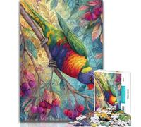 Jigsaw Puzzles 1000 Pieces for Adults Teens Cheeky Rainbow Bird Adult Puzzles,Suitable for Desktop Decoration for And Age 14 (size 38x26cm)