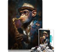 Jigsaw Puzzles 1000 Pieces for Adults Teens Chimpanzee Animal 1000 Piece Jigsaw,Educational Stress Relief Toy Gifts for Friends And Family (size 75x50cm)
